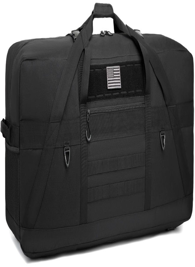 SunForMorning 125L Extra Large Duffle Bag for Travel - Heavy Duty Duffle Bag with Multiple Pockets for Camping Gear Travel Storage Tent Storage Sports Equipment, Black - Image 1